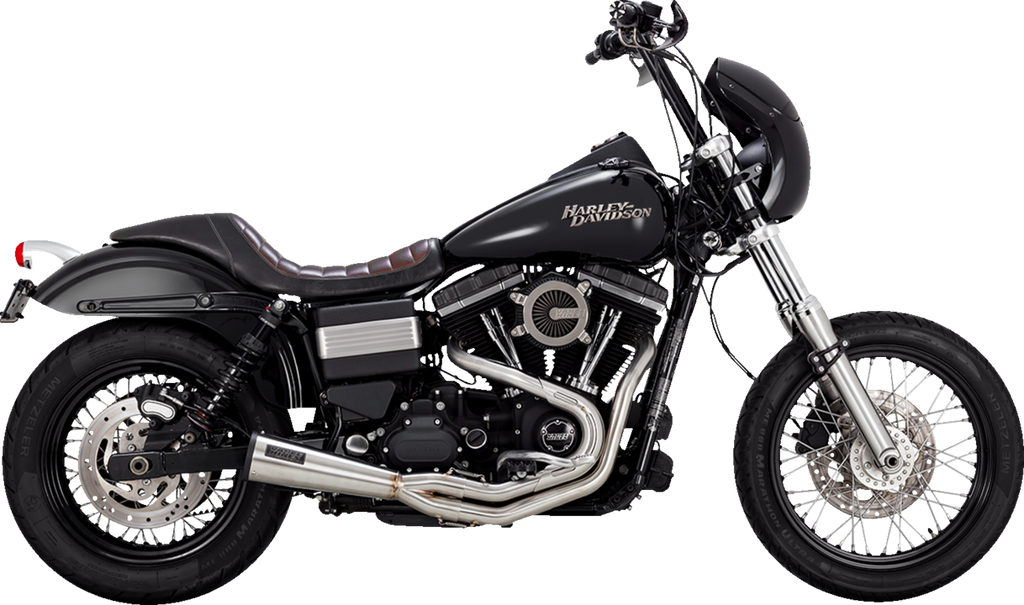 VANCE & HINES 2-into-1 Upsweep Exhaust System - Brushed