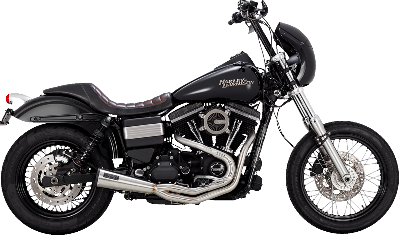 VANCE & HINES 2-into-1 Upsweep Exhaust System - Brushed