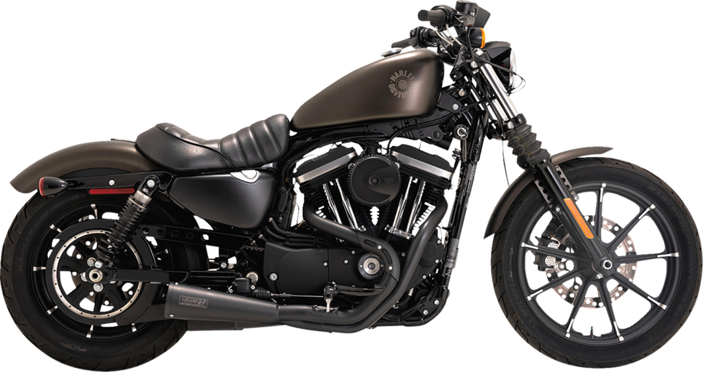 VANCE & HINES 2-into-1 Upsweep PCX™ Exhaust System - Stainless Steel - Black