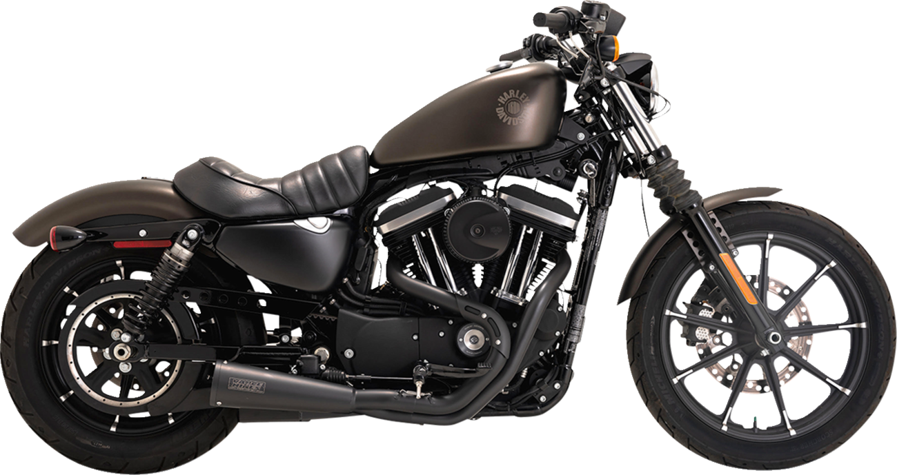 VANCE & HINES 2-into-1 Upsweep PCX™ Exhaust System - Stainless Steel - Black