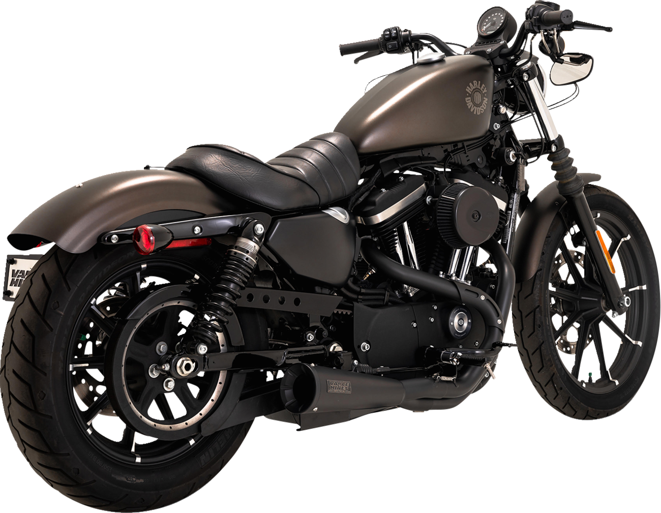 VANCE & HINES 2-into-1 Upsweep PCX™ Exhaust System - Stainless Steel - Black