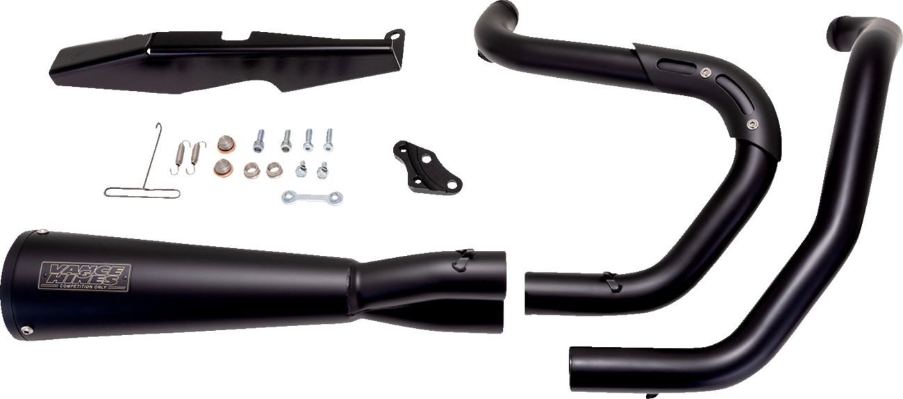 VANCE & HINES 2-into-1 Upsweep PCX™ Exhaust System - Stainless Steel - Black