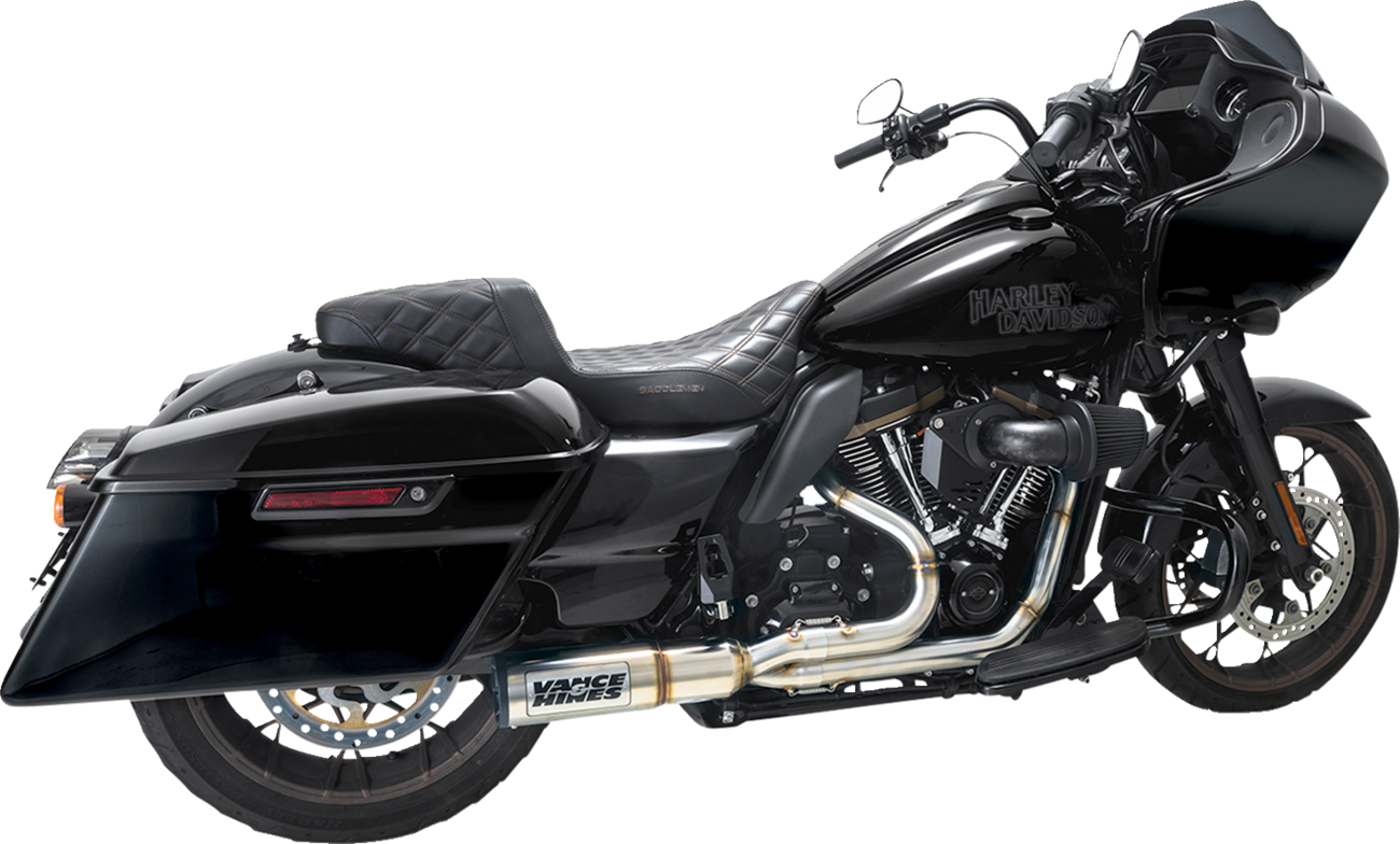 VANCE & HINES 2-into-1 High Output PCX™ Exhaust System - Brushed - Touring