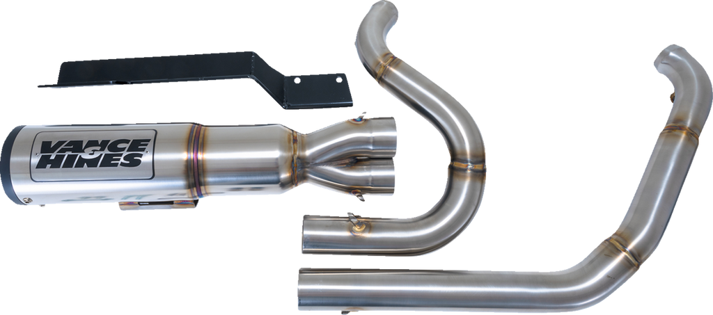 VANCE & HINES 2-into-1 High Output PCX™ Exhaust System - Brushed - Touring