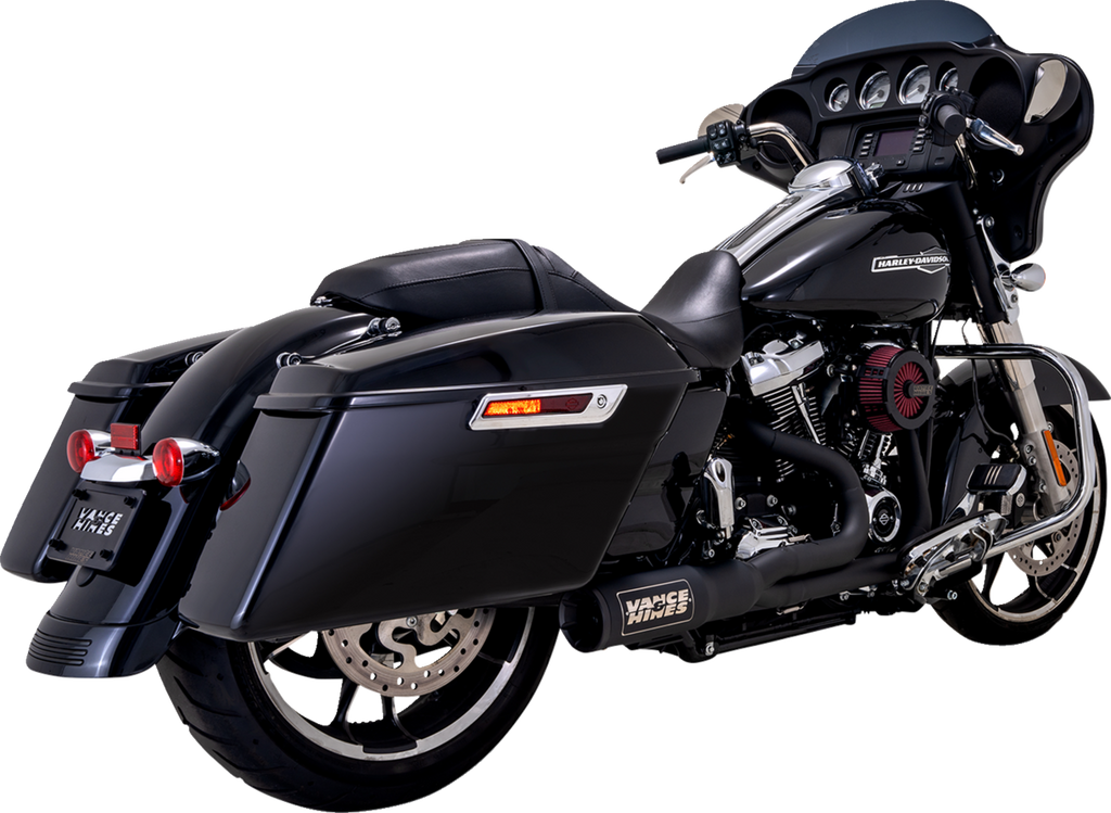 VANCE & HINES 2-into-1 High Output PCX™ Exhaust System - Black - Touring