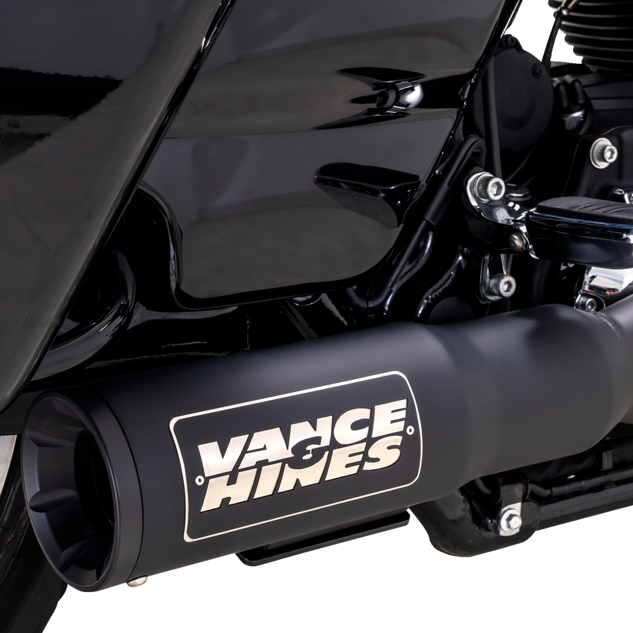 VANCE & HINES 2-into-1 High Output PCX™ Exhaust System - Black - Touring