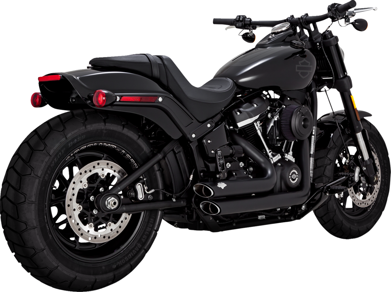 VANCE & HINES Shortshots Staggered PCX™ Exhaust System - Matte Black