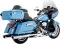 VANCE & HINES Hi-Output Slip-On Mufflers - Chrome - '95-'16 FLT