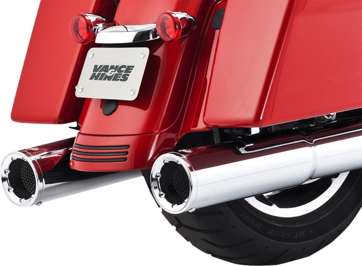 VANCE & HINES Hi-Output Slip-On Mufflers - Chrome - FL