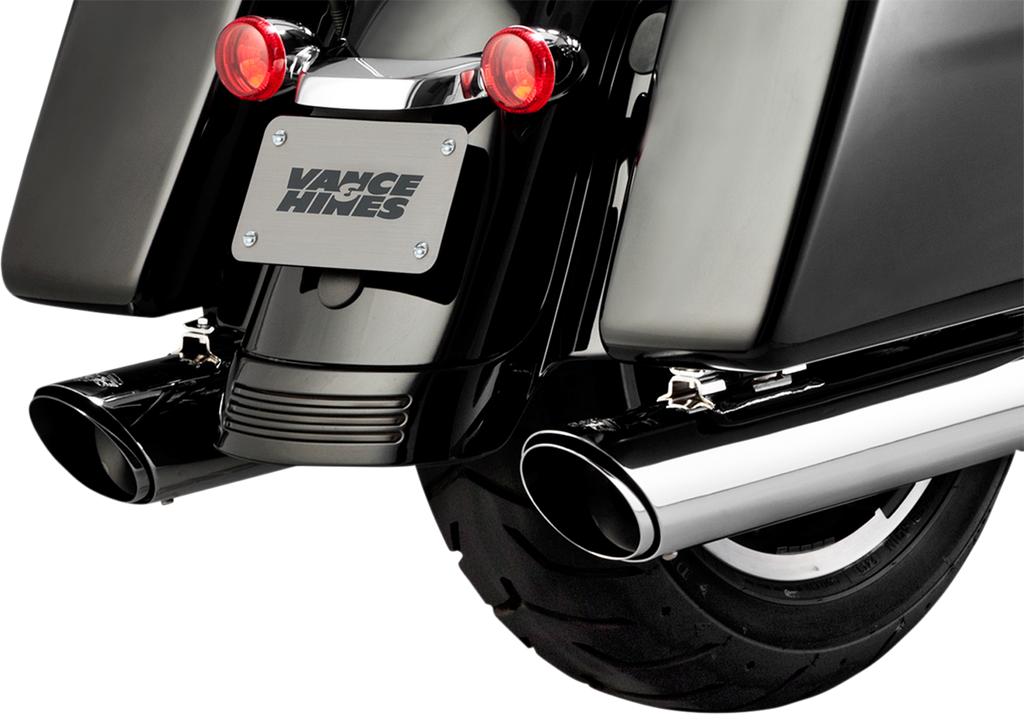 VANCE & HINES Twin Slash Slip-On Muffler - Chrome - FL