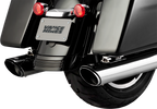 VANCE & HINES Twin Slash Slip-On Muffler - Chrome - FL