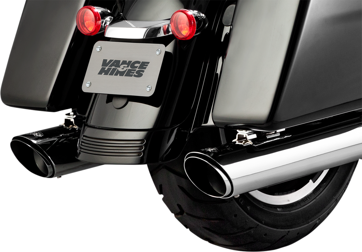 VANCE & HINES Twin Slash Slip-On Muffler - Chrome - FL