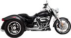 VANCE & HINES Twin Slash Slip-On Mufflers - Chrome - FLRT