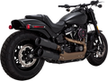 VANCE & HINES Black Hi-Output Mufflers - Black - FXFB/FXFBS