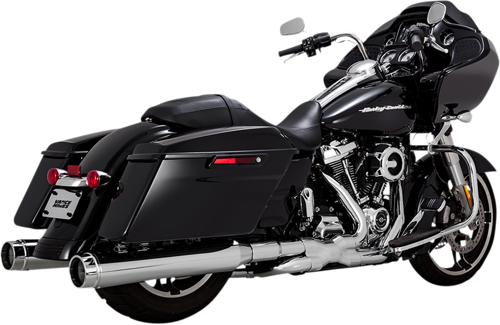 VANCE & HINES 4-1/2" Torquer Slip-On Mufflers - Chrome