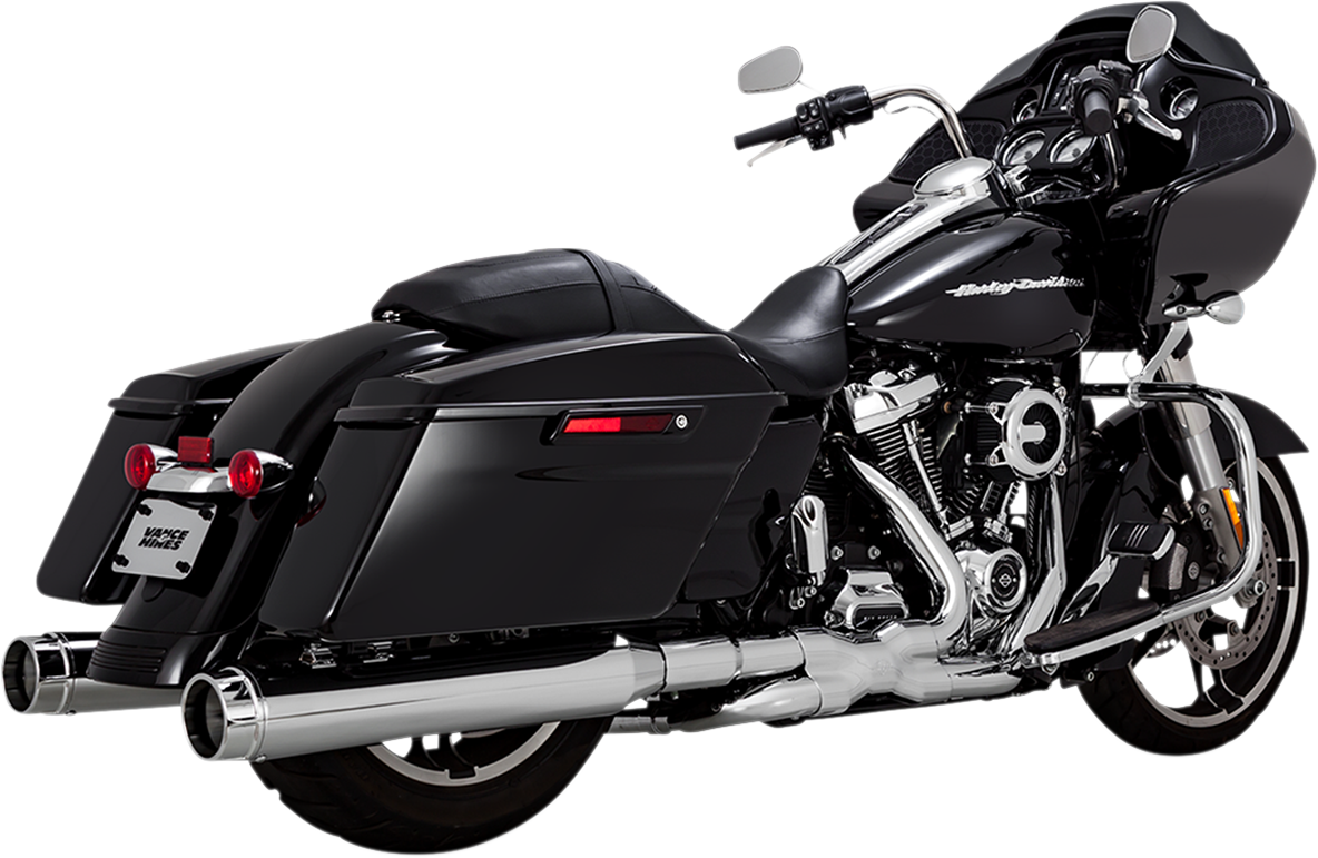 VANCE & HINES 4-1/2" Torquer Slip-On Mufflers - Chrome