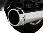 VANCE & HINES 4-1/2" Torquer Slip-On Mufflers - Chrome