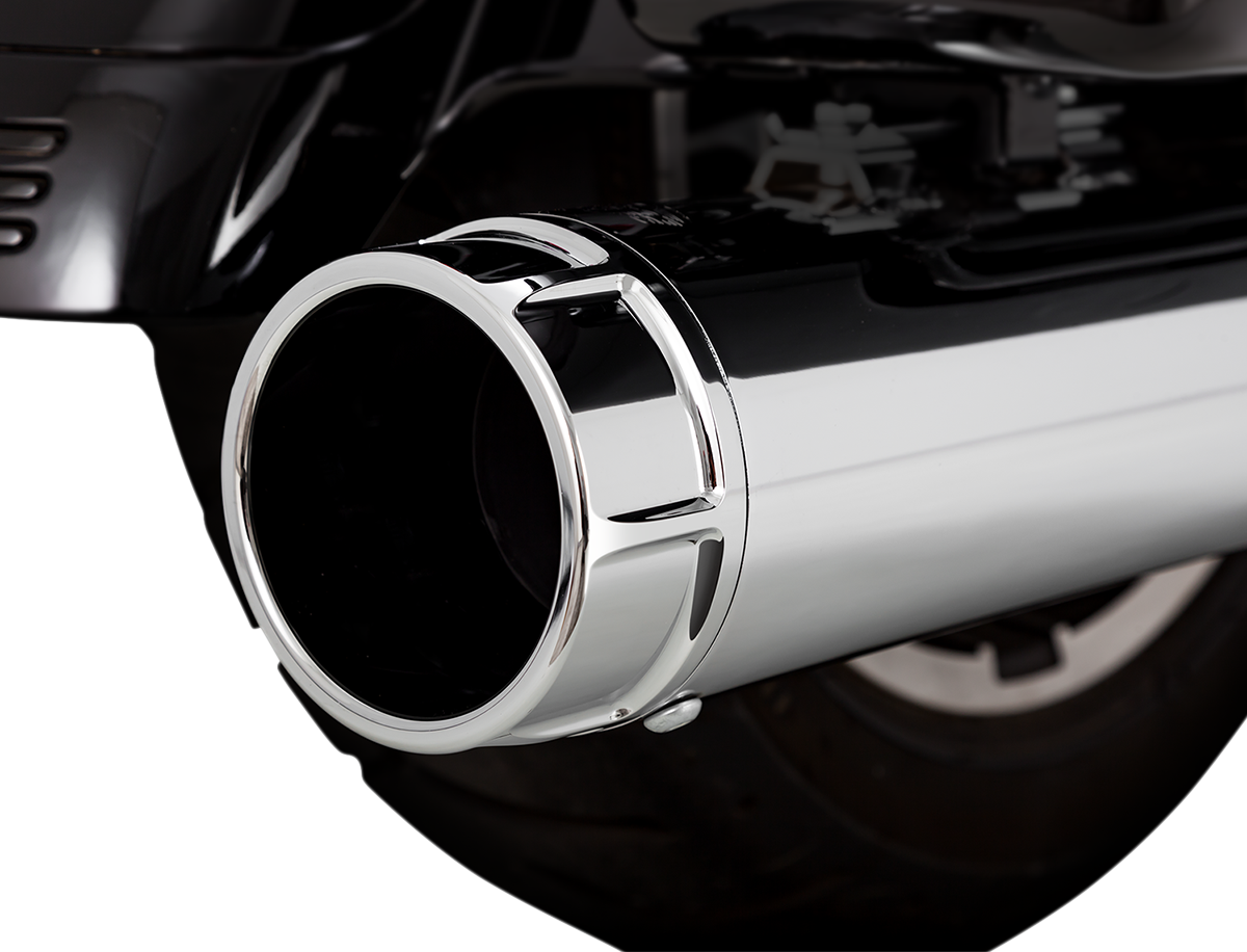 VANCE & HINES 4-1/2" Torquer Slip-On Mufflers - Chrome
