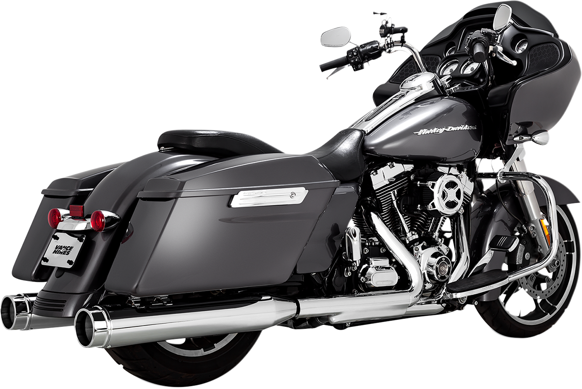 VANCE & HINES 4-1/2" Torquer Mufflers for '95-'16 FL - Chrome
