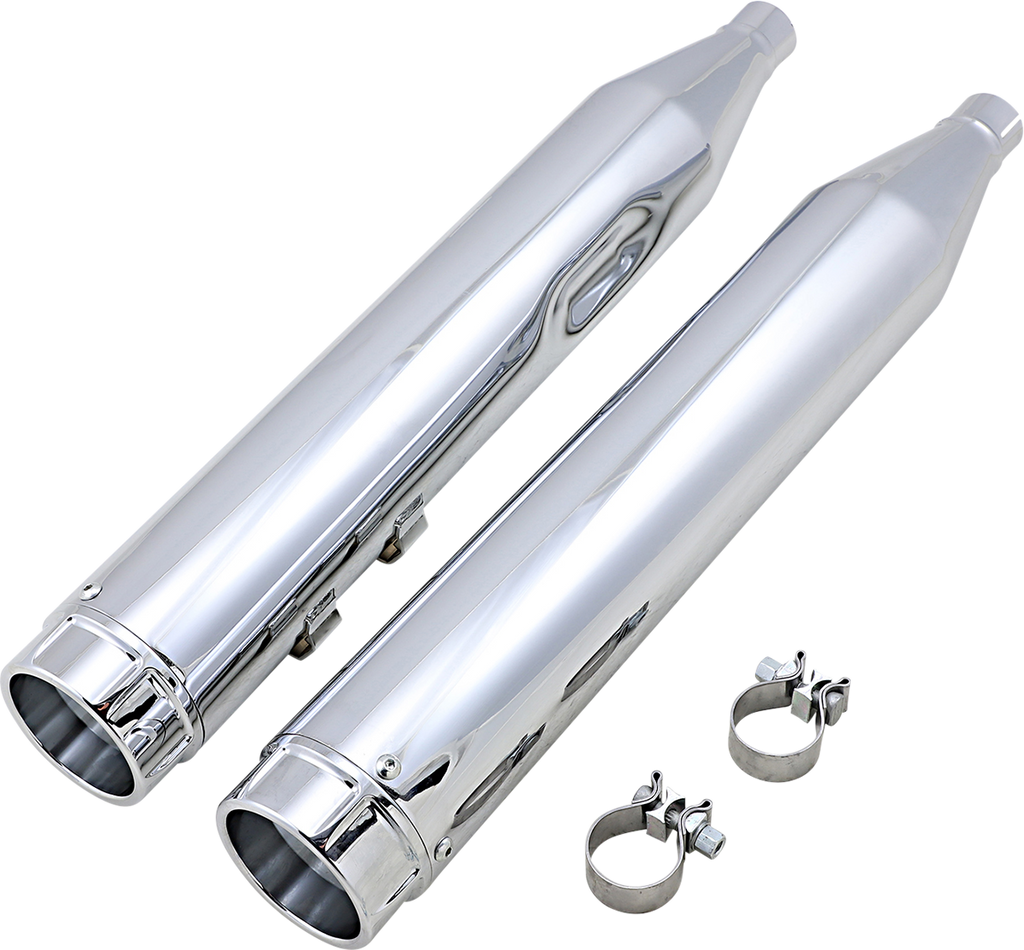 VANCE & HINES 4-1/2" Torquer Mufflers for '95-'16 FL - Chrome