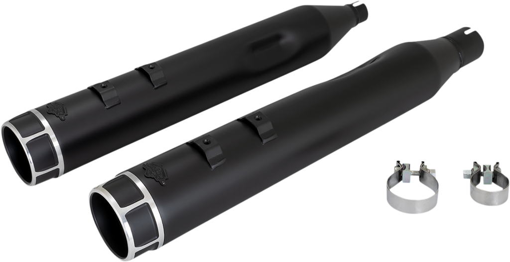 VANCE & HINES 4-1/2" Torquer Slip-On Mufflers - Machine Cut