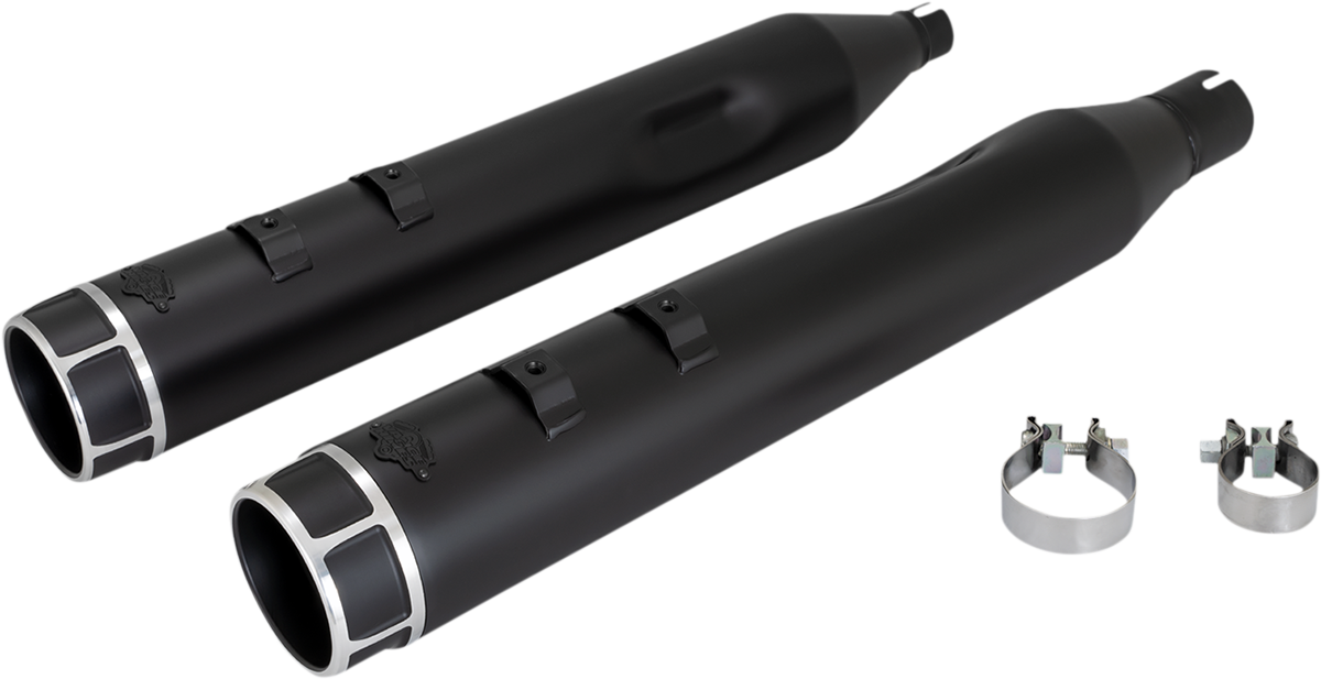 VANCE & HINES 4-1/2" Torquer Slip-On Mufflers - Machine Cut