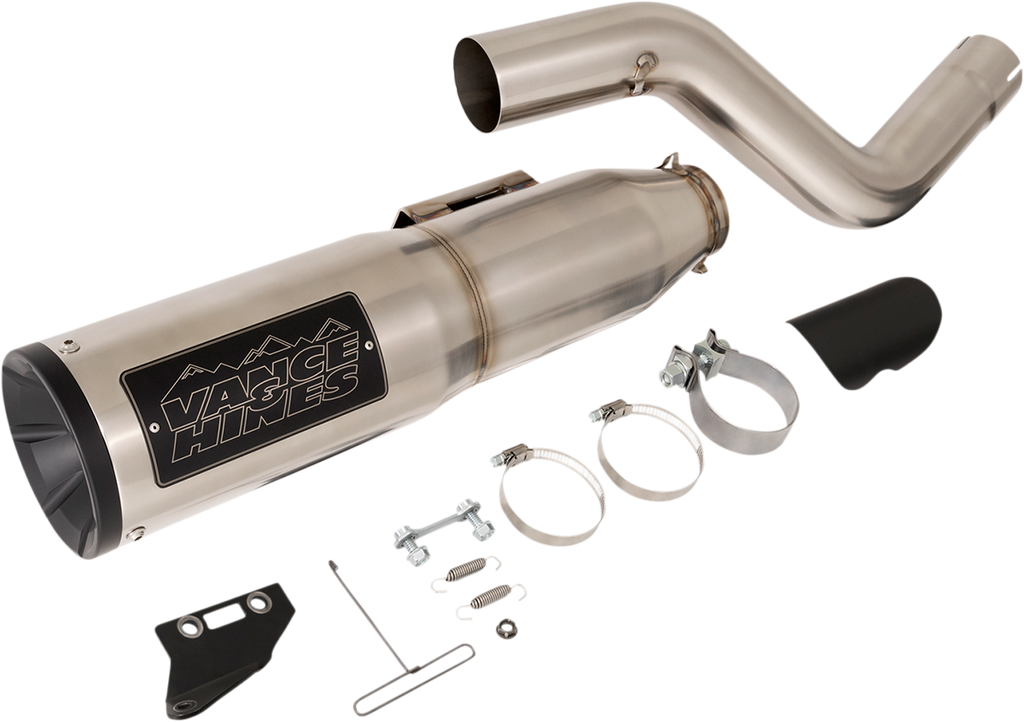 VANCE & HINES Adventure Hi-Output 450 Slip-On Muffler - Stainless Steel