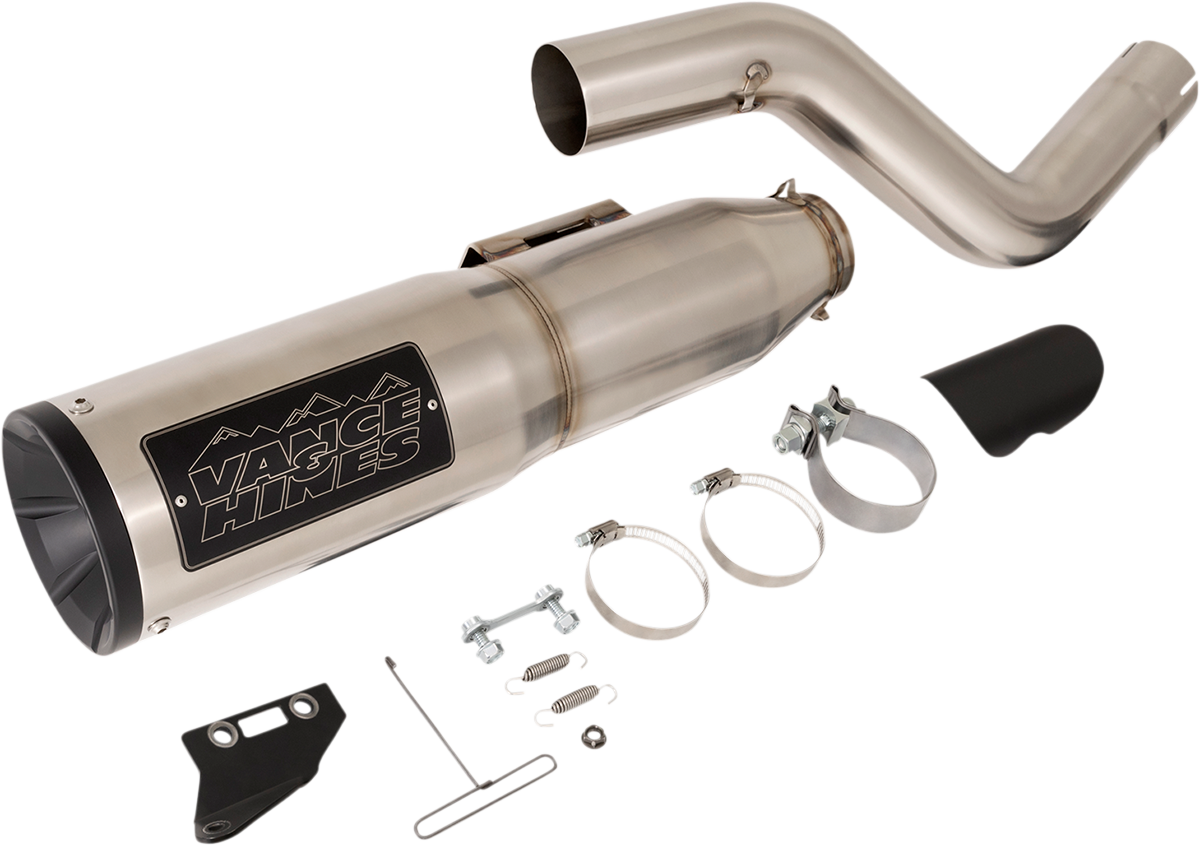 VANCE & HINES Adventure Hi-Output 450 Slip-On Muffler - Stainless Steel