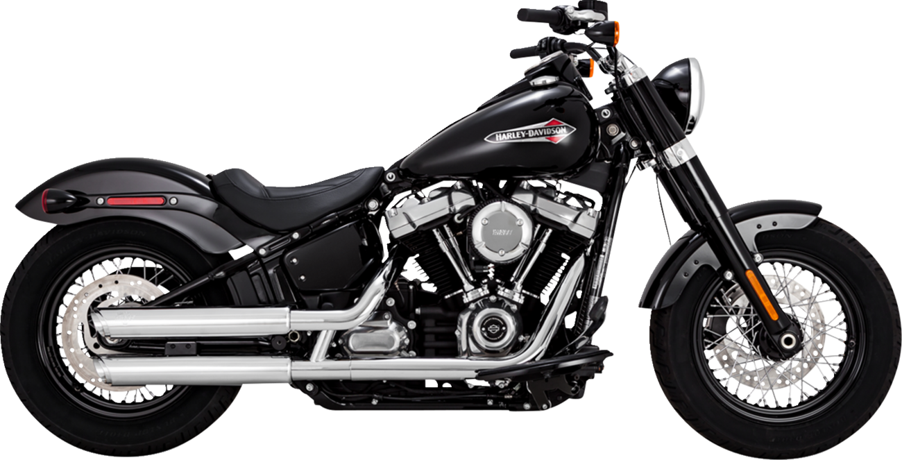VANCE & HINES 3" Twin Slash Slip-On Muffler - Chrome