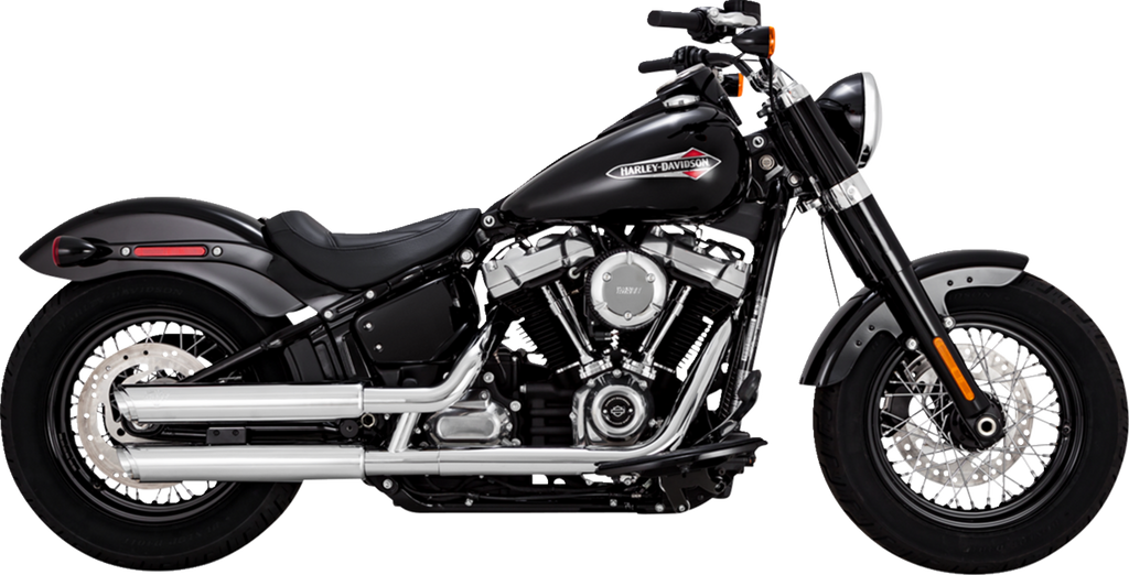 VANCE & HINES 3" Twin Slash Slip-On Muffler - Chrome