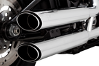 VANCE & HINES 3" Twin Slash Slip-On Muffler - Chrome