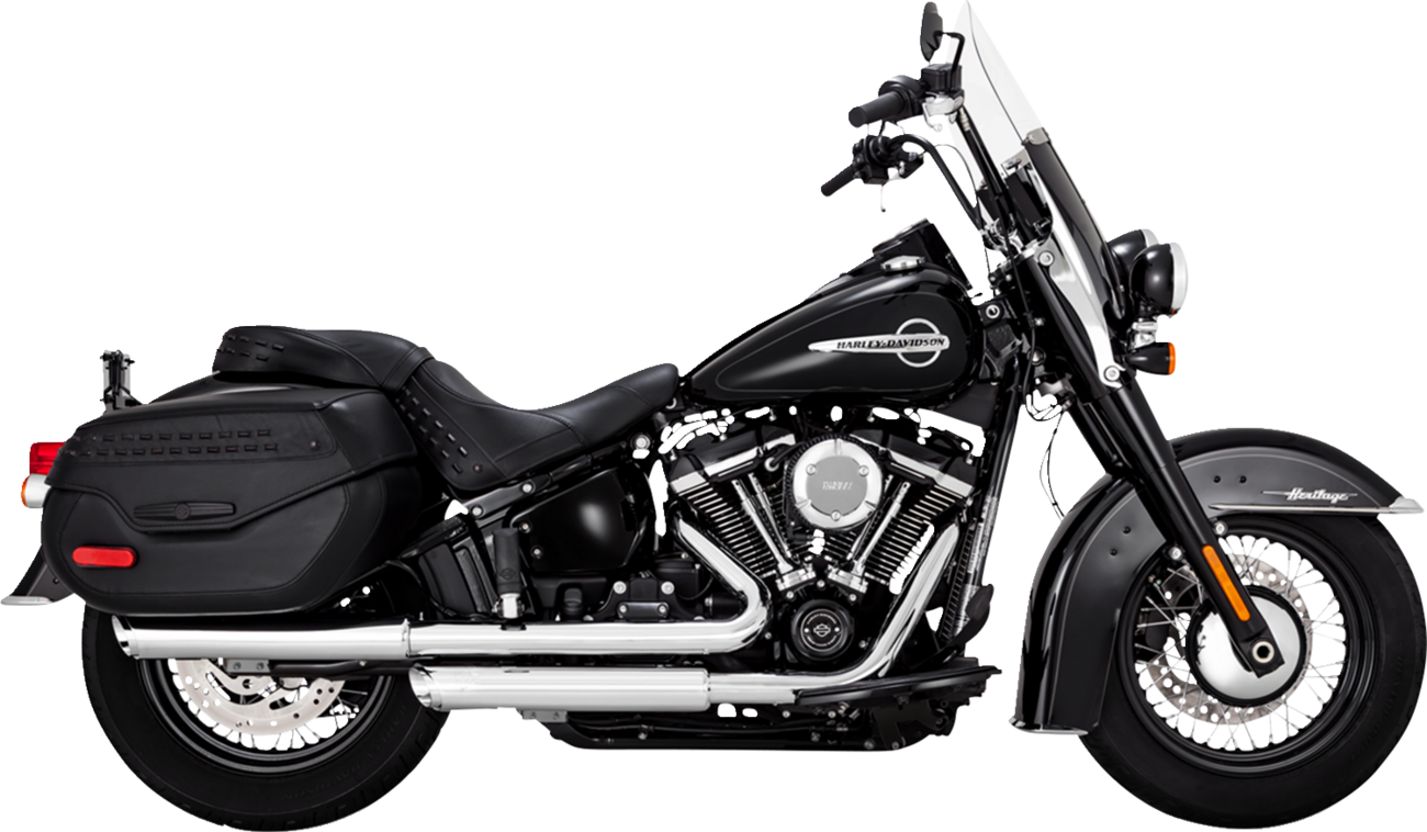 VANCE & HINES 3" Twin Slash Slip-On Muffler - Chrome