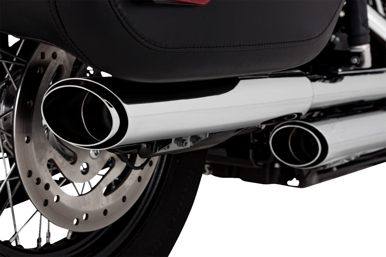 VANCE & HINES 3" Twin Slash Slip-On Muffler - Chrome