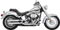 VANCE & HINES 3" Twin Slash Slip-On Muffler - Chrome