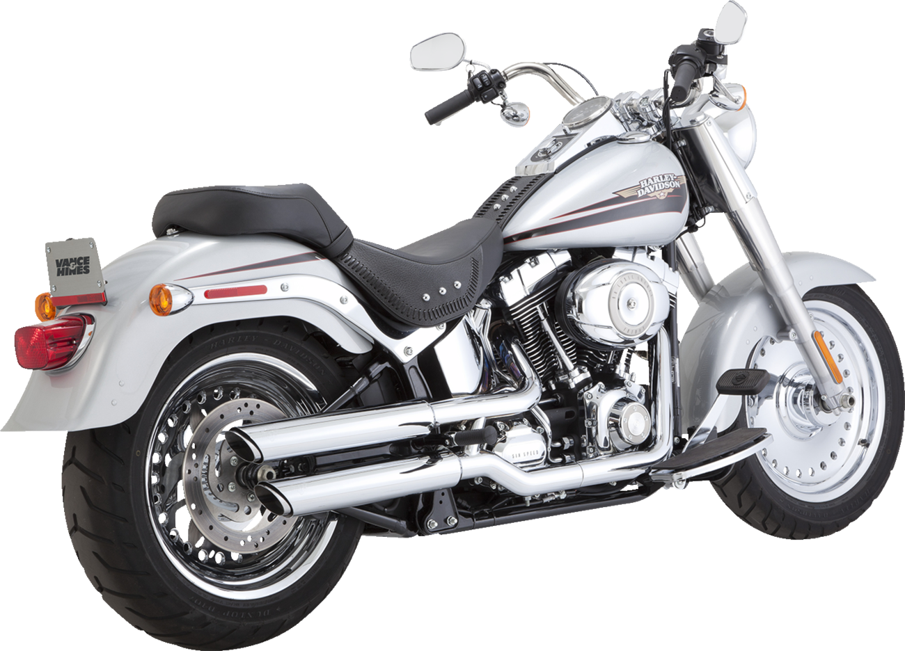 VANCE & HINES 3" Twin Slash Slip-On Muffler - Chrome