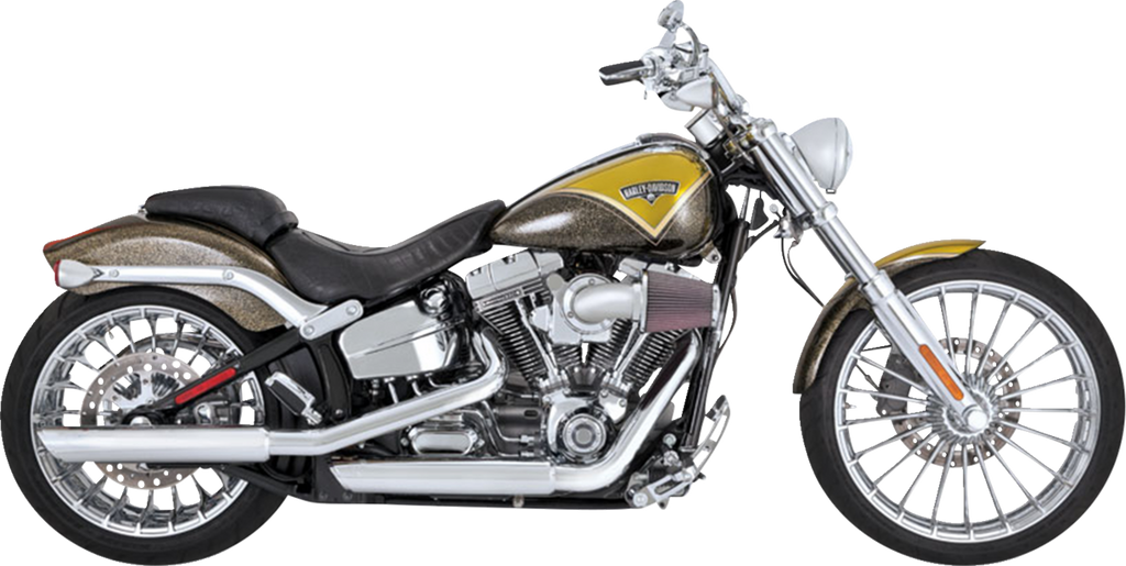 VANCE & HINES 3" Twin Slash Slip-On Muffler - Chrome