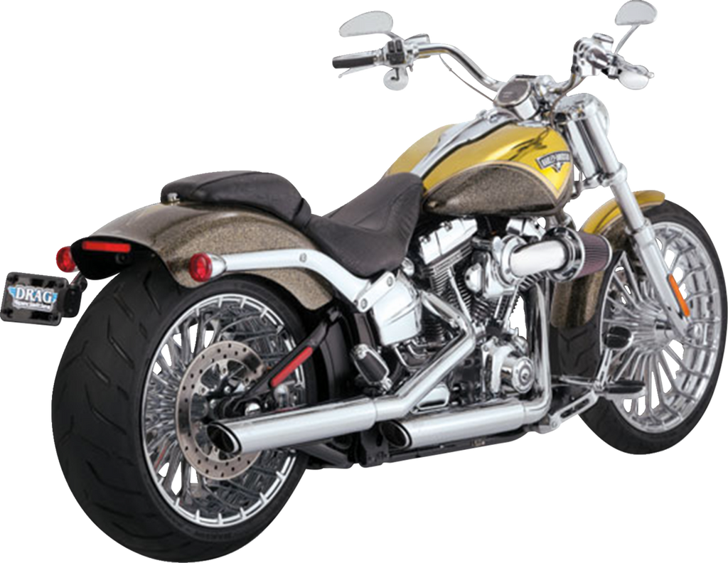 VANCE & HINES 3" Twin Slash Slip-On Muffler - Chrome