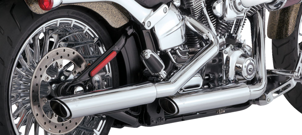 VANCE & HINES 3" Twin Slash Slip-On Muffler - Chrome