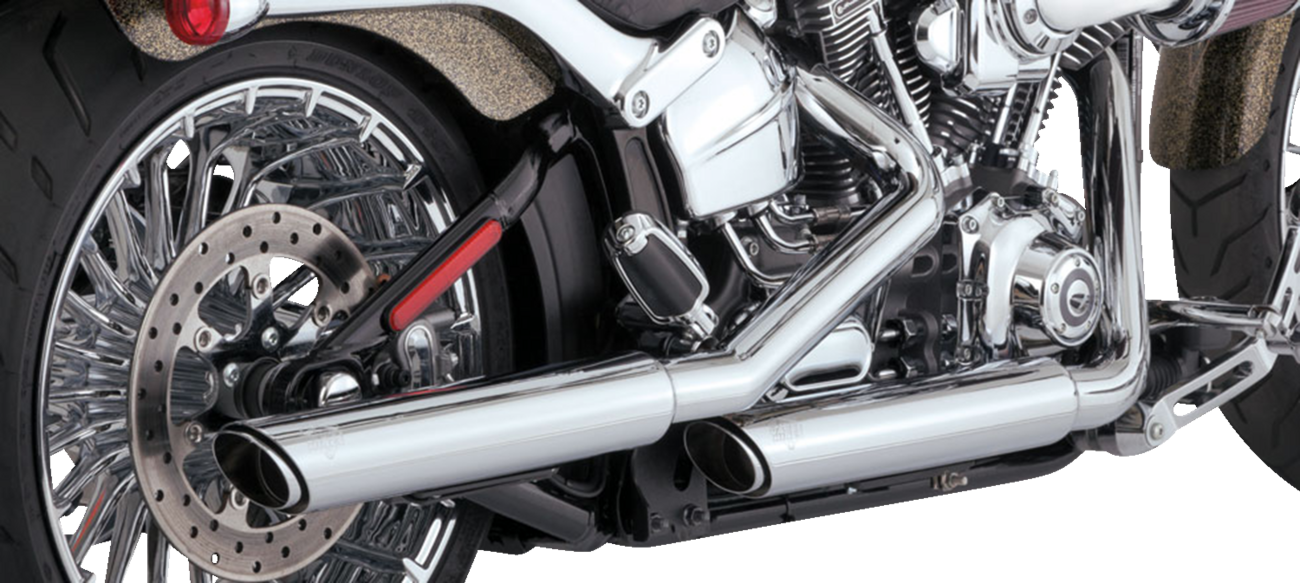 VANCE & HINES 3" Twin Slash Slip-On Muffler - Chrome