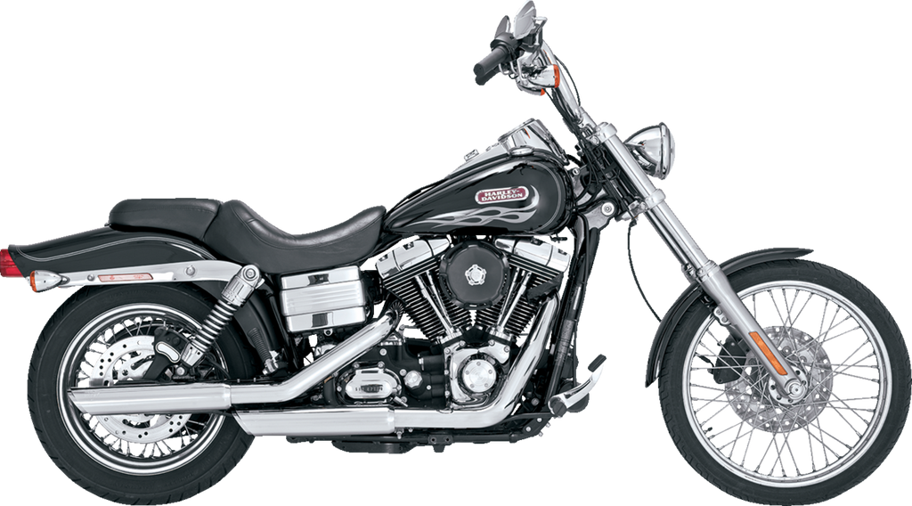 VANCE & HINES 3" Twin Slash Slip-On Muffler - Chrome