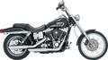 VANCE & HINES 3" Twin Slash Slip-On Muffler - Chrome