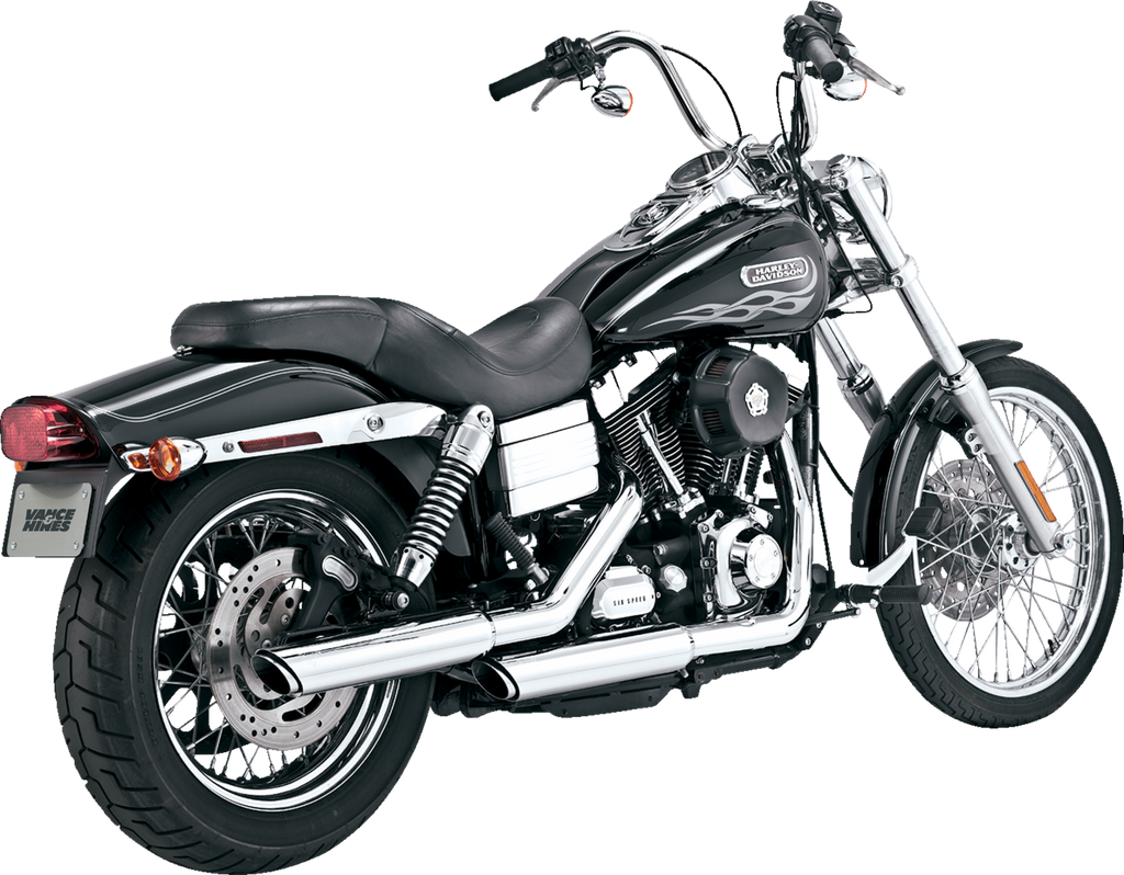 VANCE & HINES 3" Twin Slash Slip-On Muffler - Chrome