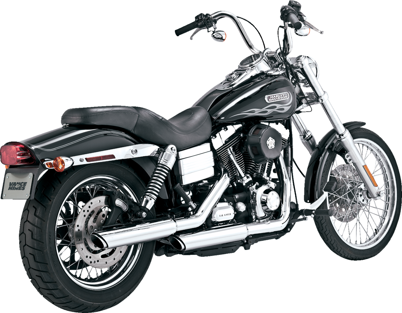 VANCE & HINES 3" Twin Slash Slip-On Muffler - Chrome