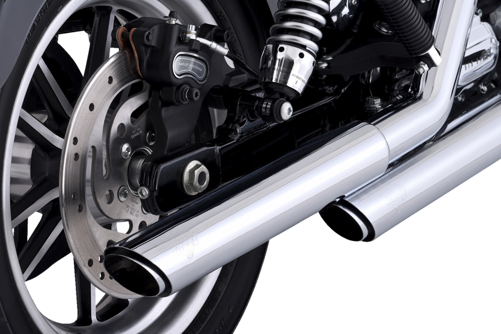VANCE & HINES 3" Twin Slash Slip-On Muffler - Chrome