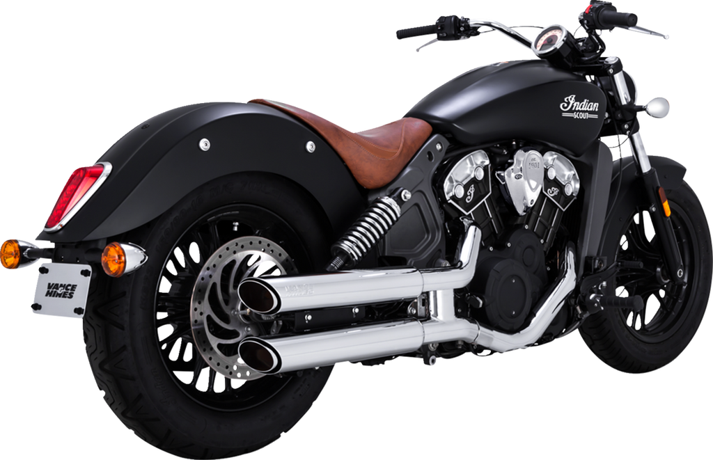 VANCE & HINES 3" Twin Slash Slip-On Mufflers - Chrome