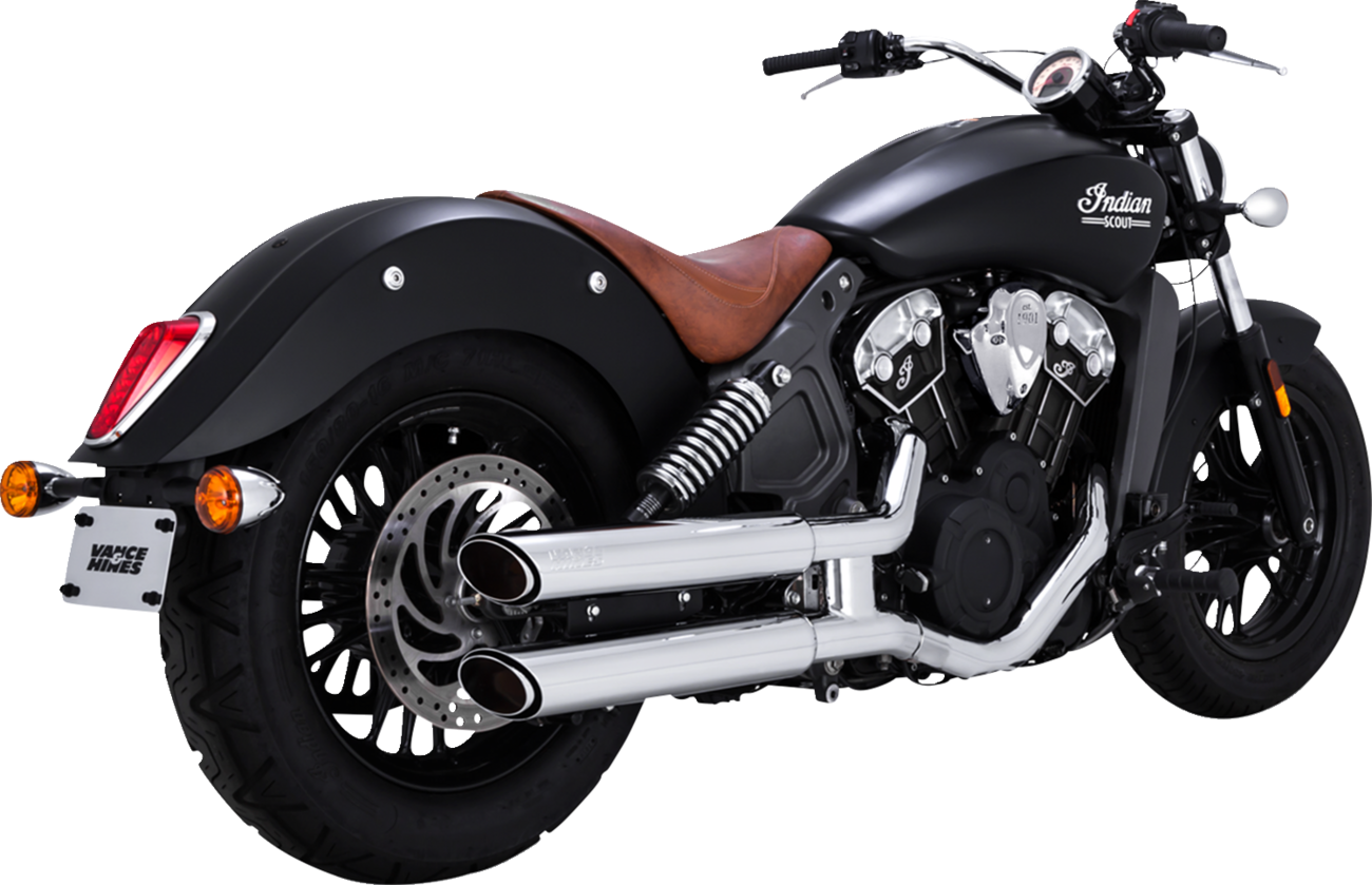 VANCE & HINES 3" Twin Slash Slip-On Mufflers - Chrome