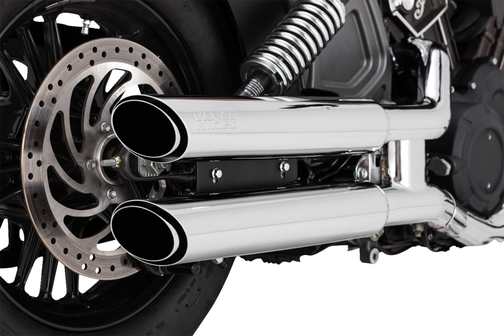 VANCE & HINES 3" Twin Slash Slip-On Mufflers - Chrome