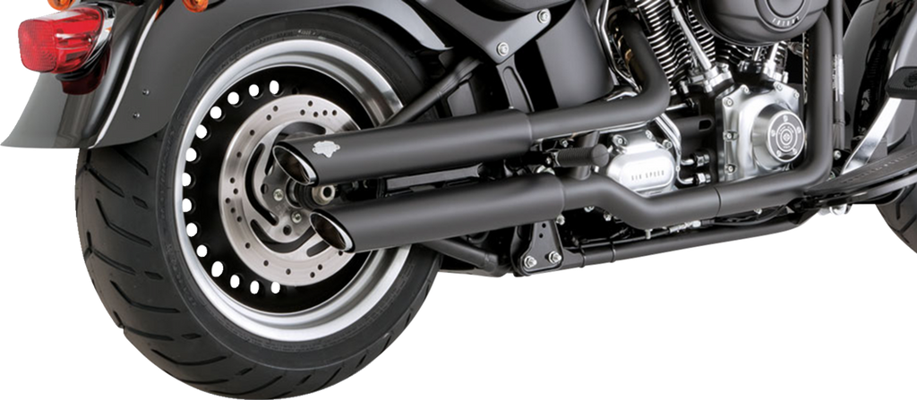 VANCE & HINES 3" Twin Slash Slip-On Mufflers - Black