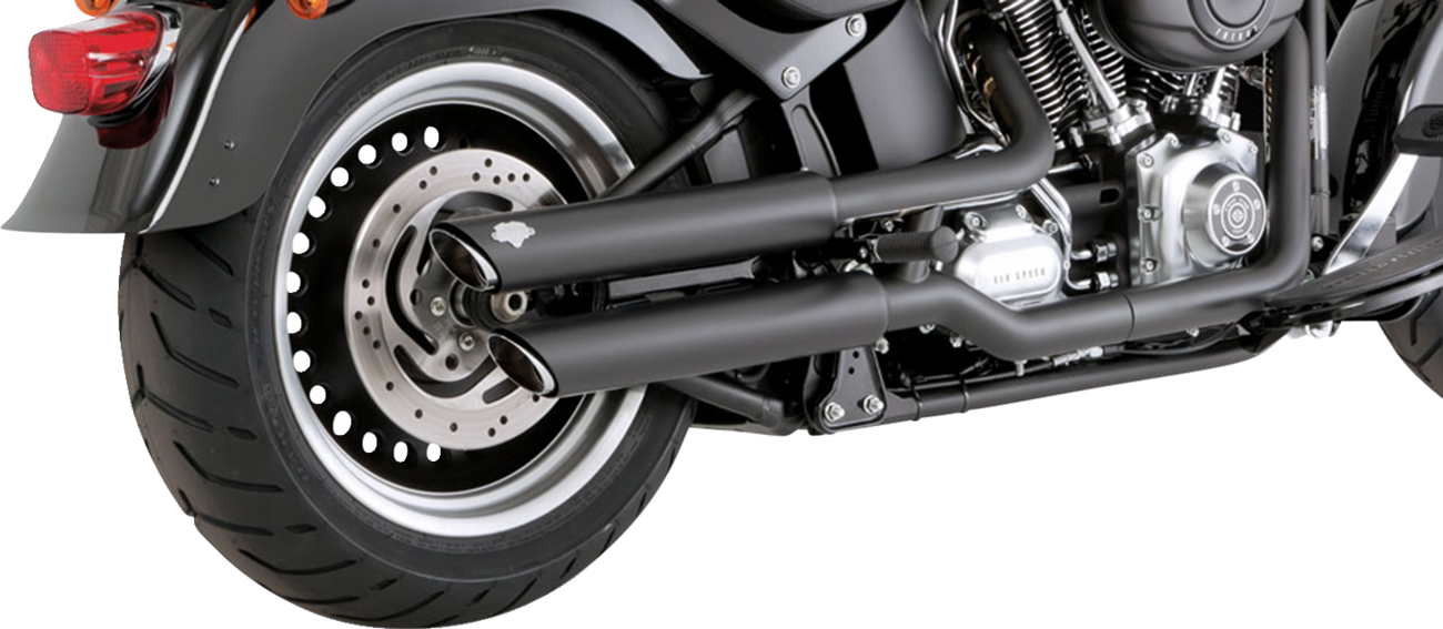VANCE & HINES 3" Twin Slash Slip-On Mufflers - Black