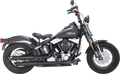 VANCE & HINES 3" Twin Slash Slip-On Mufflers - Black
